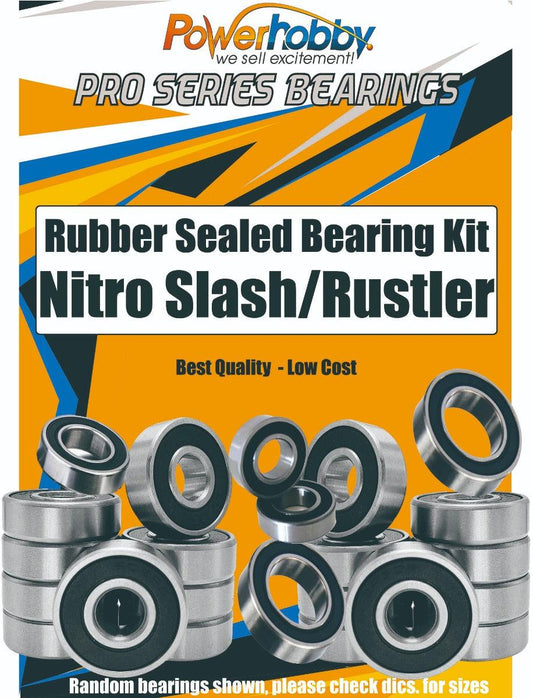 PowerHobby Pro Series Rubber Sealed Bearing FOR Traxxas Slash / Rustler 3.3 Nitro - PowerHobby