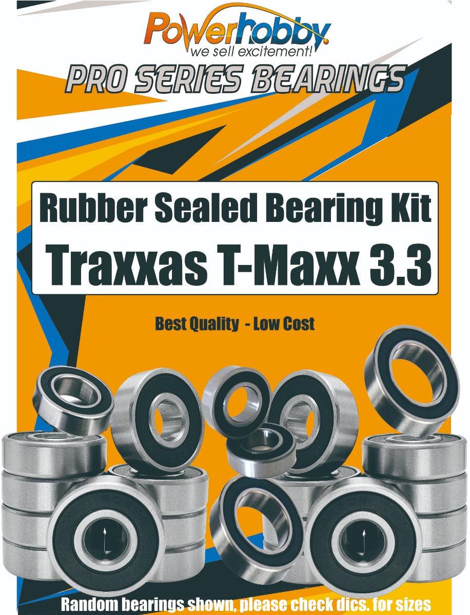 PowerHobby Pro Series Rubber Sealed Bearing Kit FOR Traxxas T-Maxx 3.3 (#49077) - PowerHobby