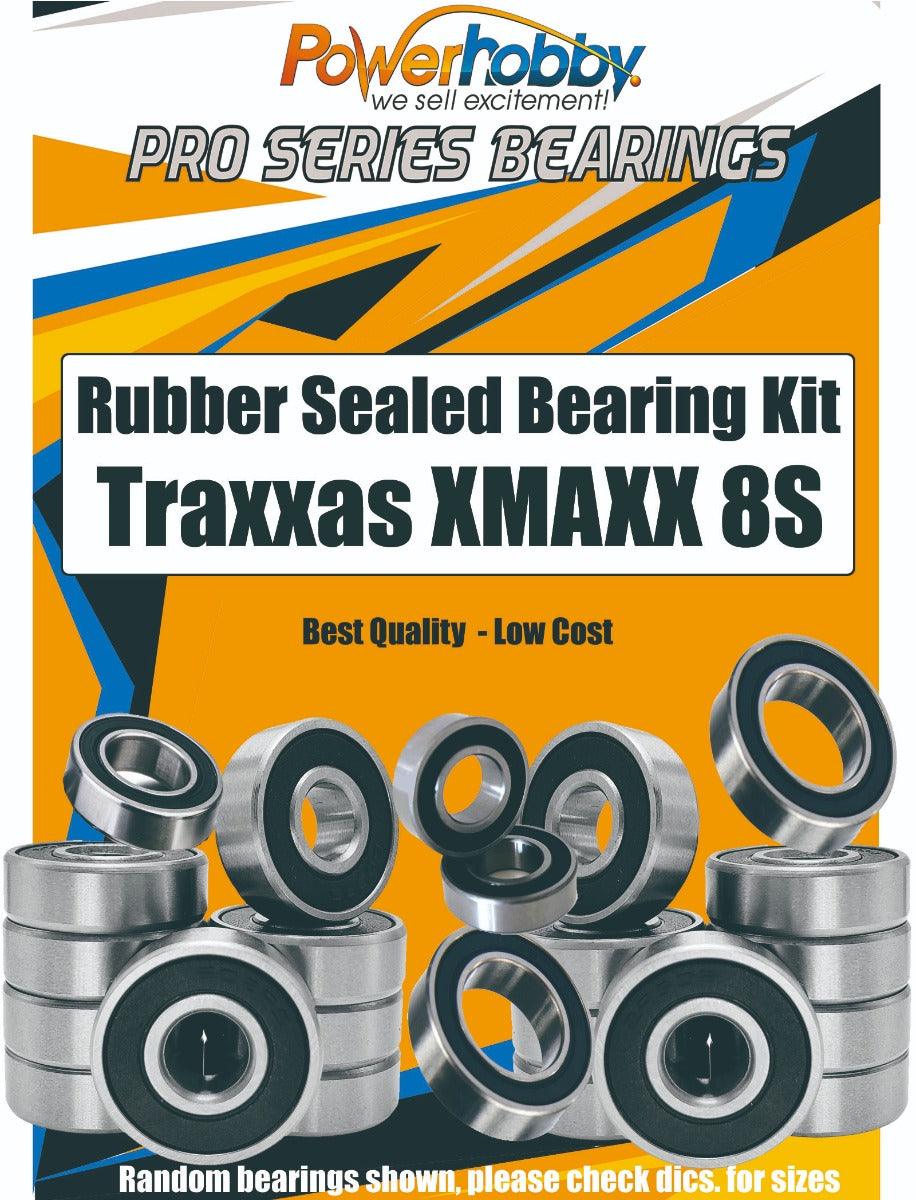 PowerHobby Pro Series Rubber Sealed Bearing Kit FOR Traxxas X-Maxx 8S 77086-4 - PowerHobby