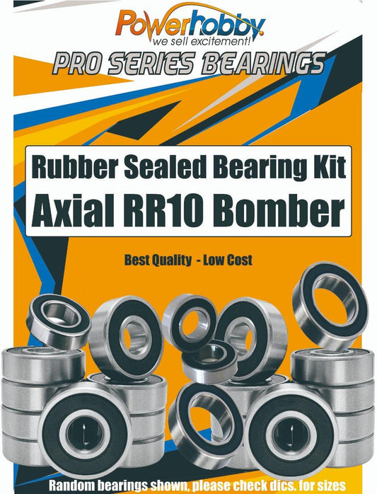 PowerHobby Pro Series Rubber Sealed Bearing Kit Axial RR10 Bomber - PowerHobby