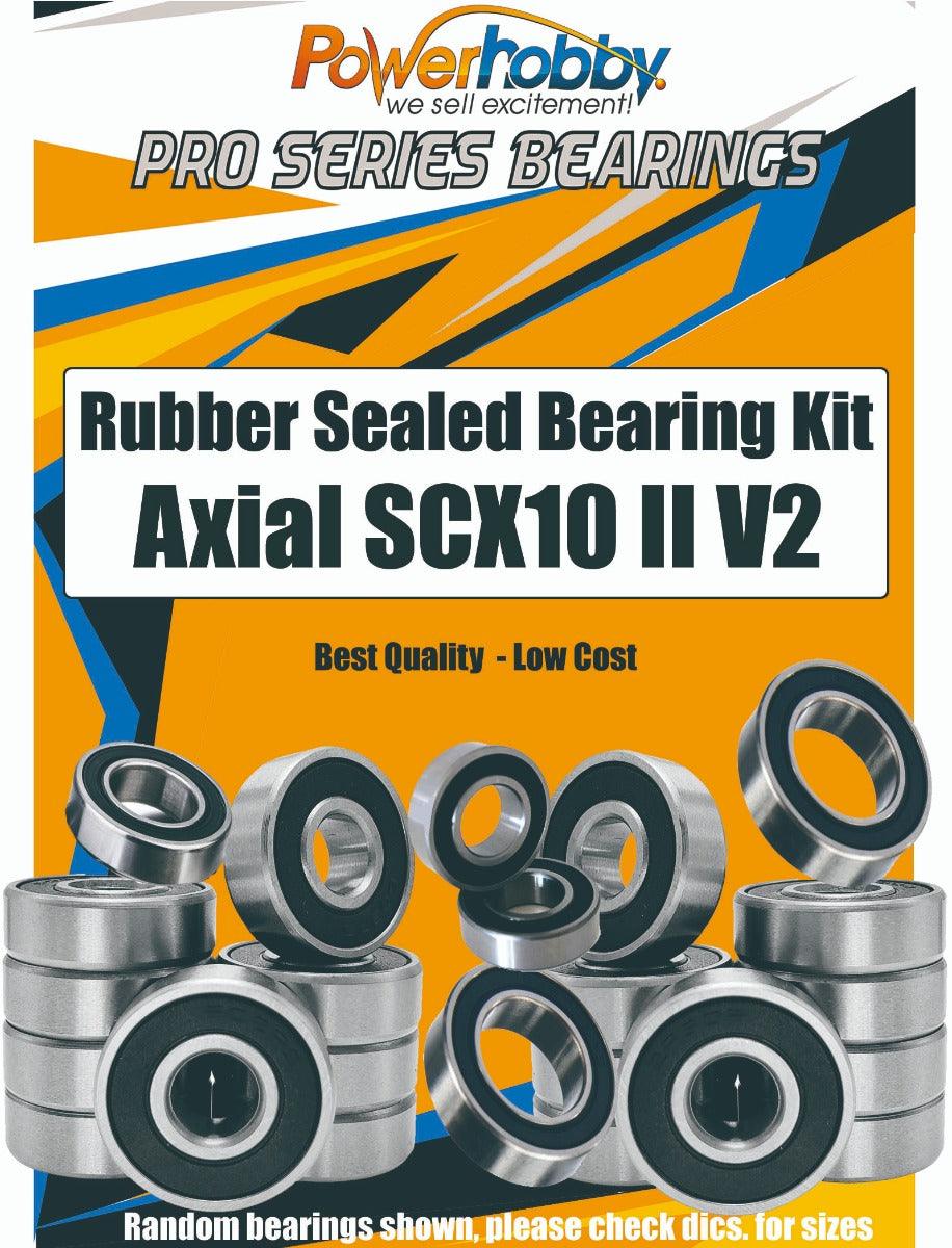 PowerHobby Pro Series Rubber Sealed Bearing Kit Axial SCX10 II (V2) - PowerHobby