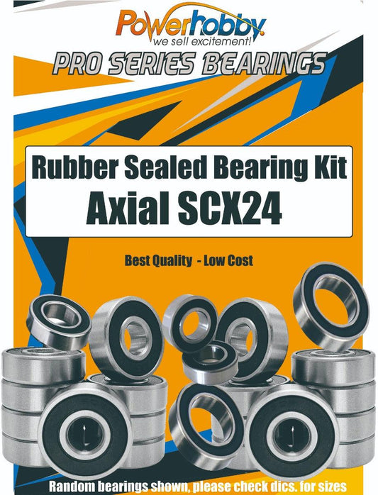 PowerHobby Pro Series Rubber Sealed Bearing Kit Axial SCX24 C10 Jeep Deadbolt - PowerHobby