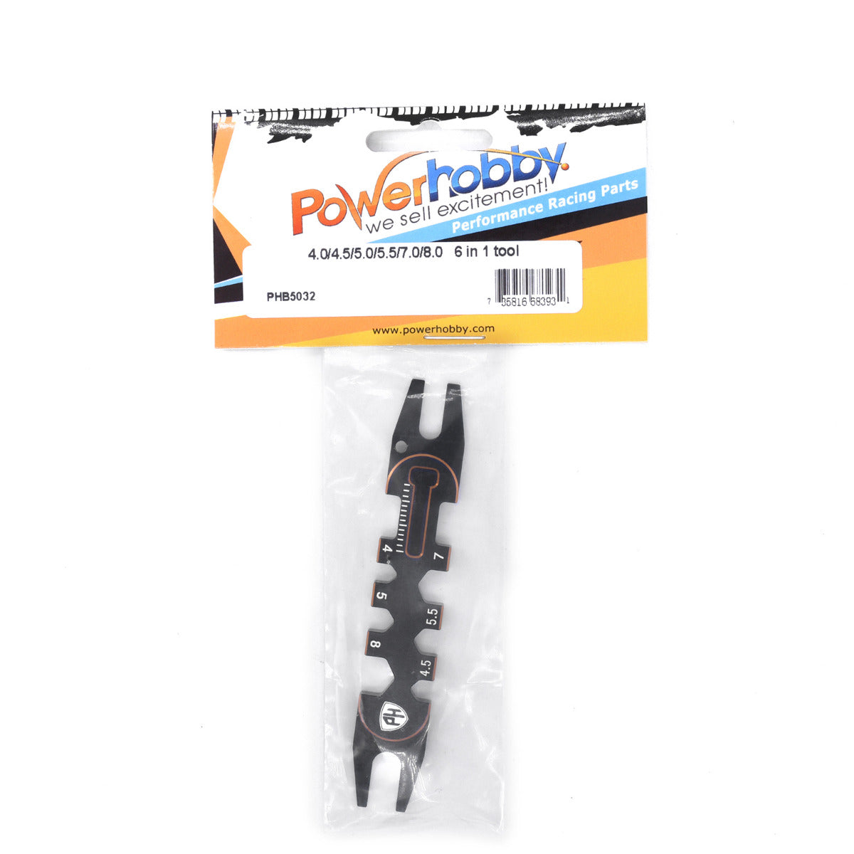 Powerhobby 4.0/4.5/5.0/5.5/7.0/8.0 6 in 1 tool Gold - PowerHobby