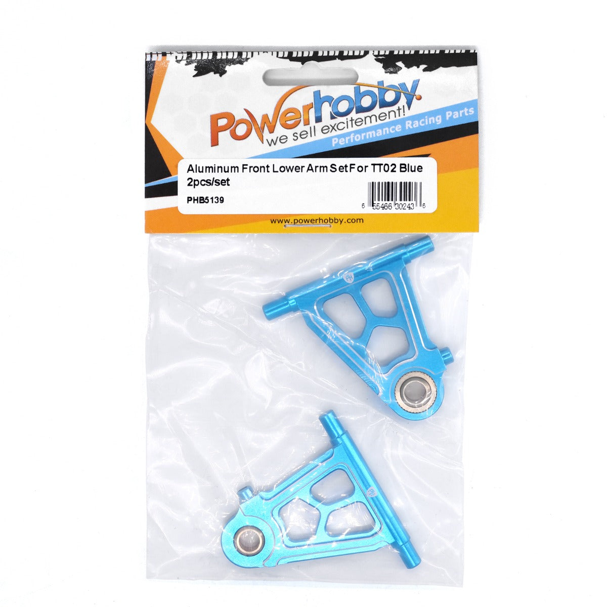 Powerhobby Aluminum Front Lower Arm Set Tamiya TT02 - PowerHobby