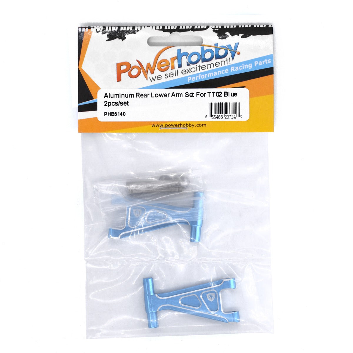 Powerhobby Aluminum Rear Lower Arm Set Tamiya TT02 - PowerHobby