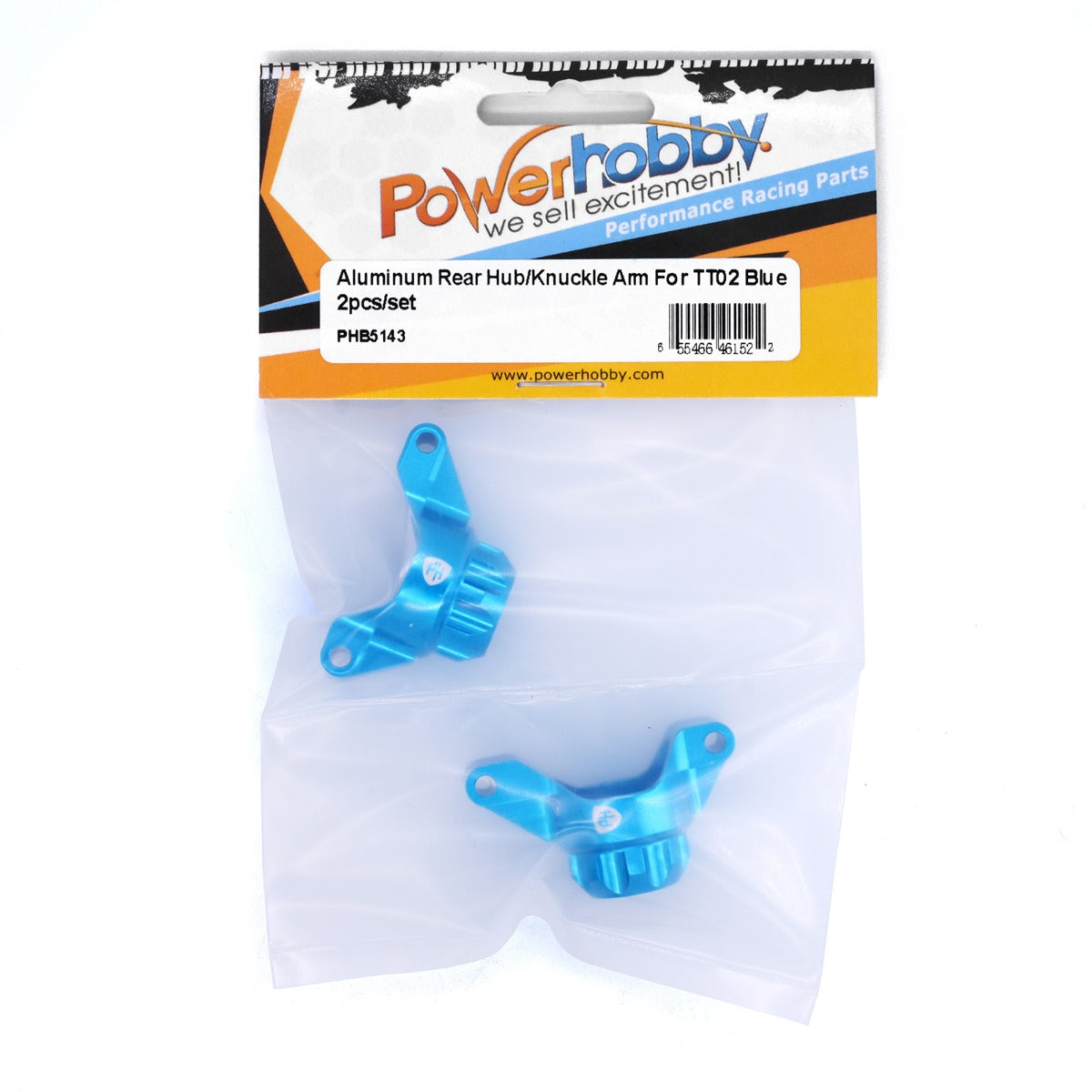 Powerhobby Aluminum Rear Hub / Knuckle Arm Tamiya TT02 - PowerHobby