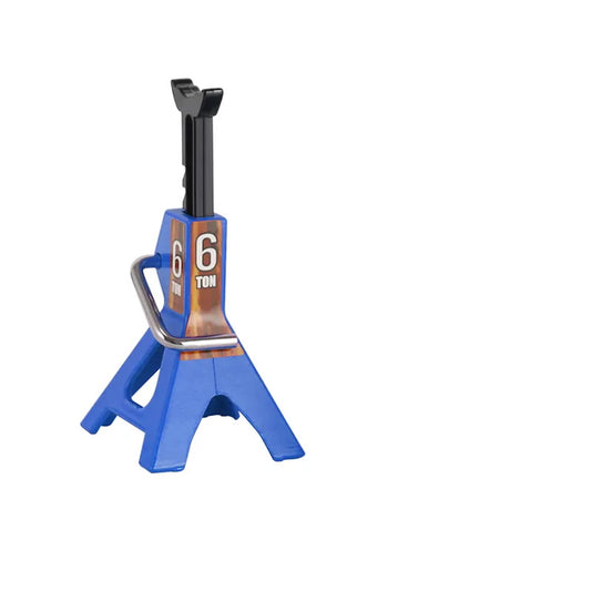 Powerhobby 3/6 Ton RC Scale Adjustable Height Metal Jack Stand Blue - PowerHobby