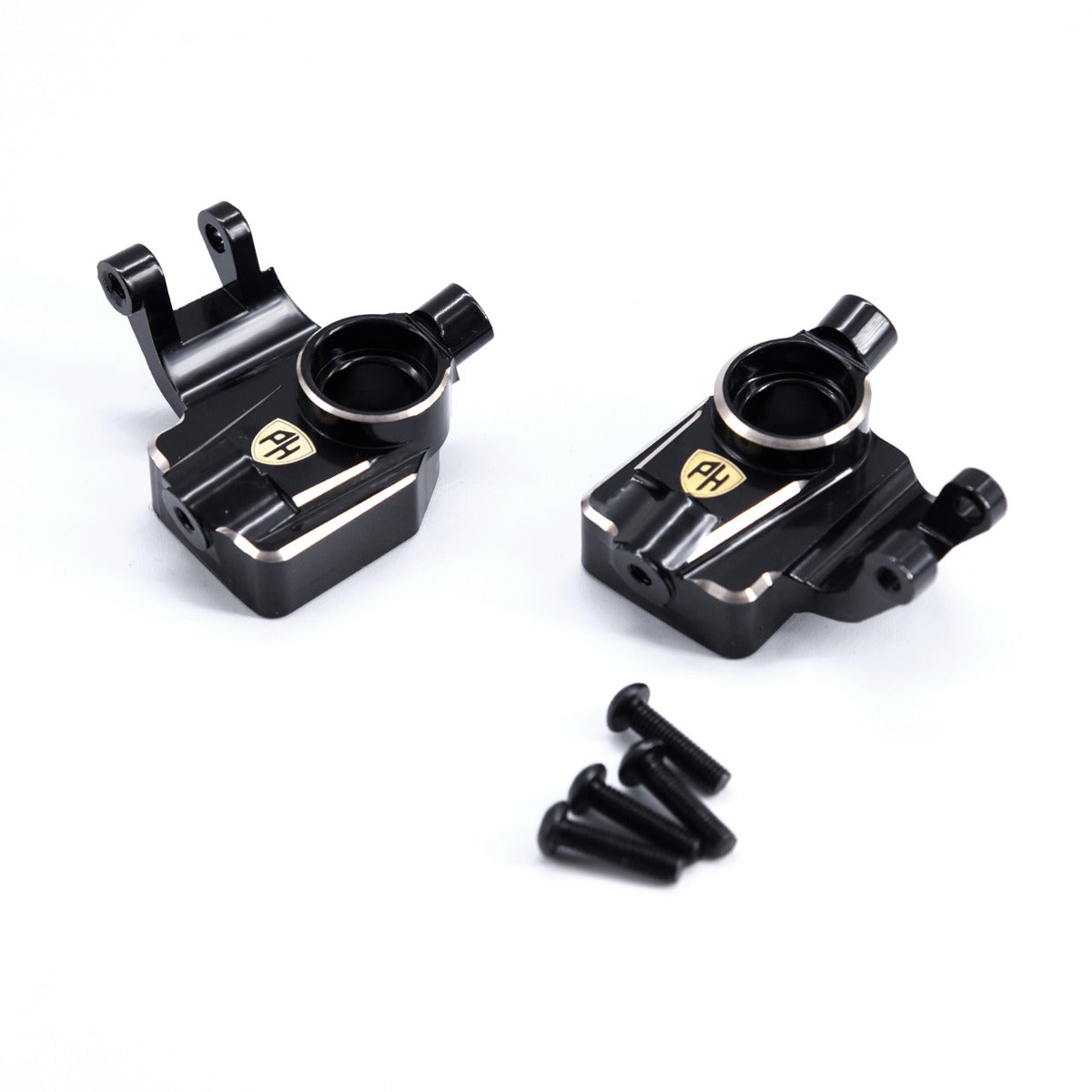 Powerhobby Brass Portal Steering Knuckles AXIAL UTB18 Capra Black - PowerHobby