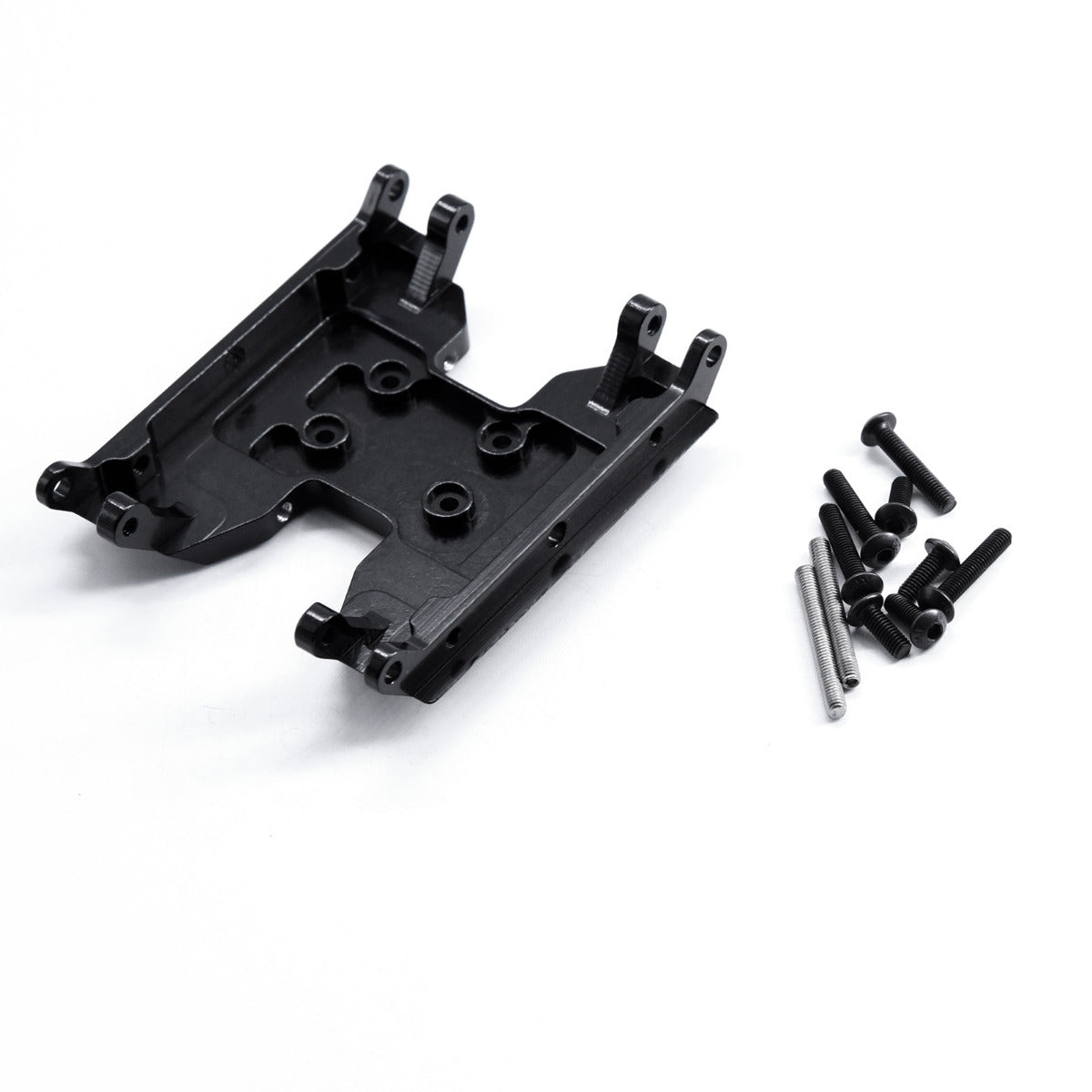 Powerhobby Aluminum Gear Box Skid Plate Axial 1/18 Capra UTB18 Black - PowerHobby