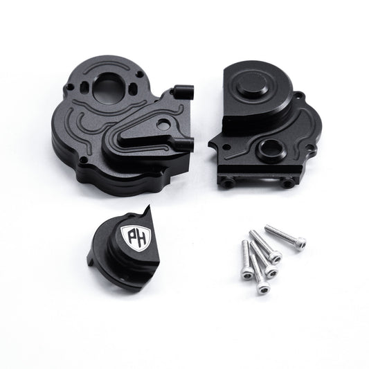 Powerhobby Aluminum Gearbox Case Axial 1/18 Capra UTB18 Black - PowerHobby