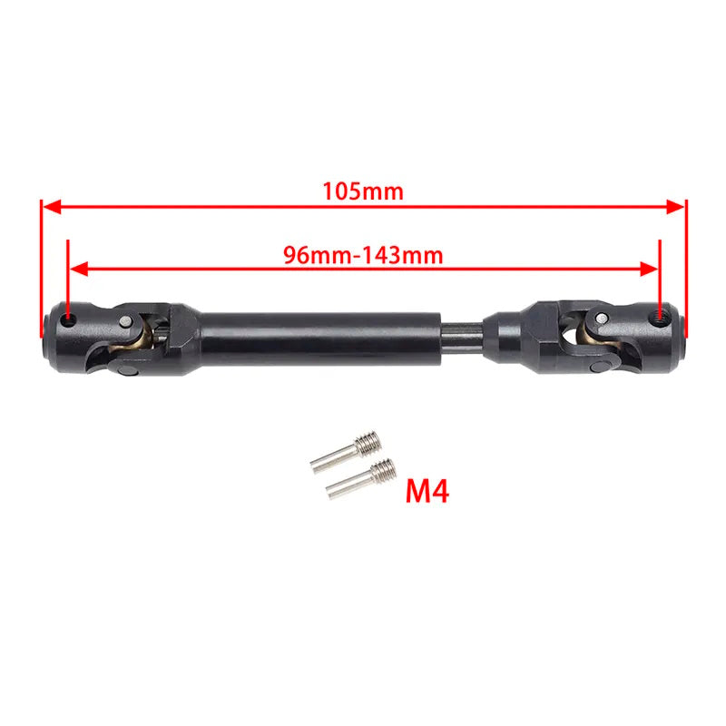 Powerhobby Universal Spline Drive Shaft CVD 96-143MM (1) TRX-4 Wraith SCX10 - PowerHobby