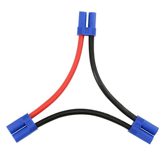 Powerhobby EC5 Female to 2 EC5 Male series Harness 10AWG 4" - PowerHobby