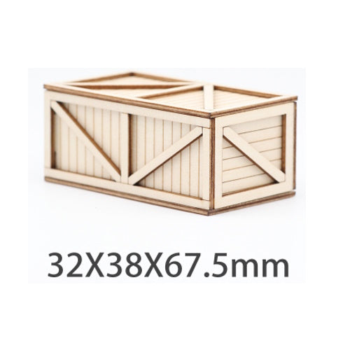 Powerhobby 1/18 Scale Wooden Box Decoration for RC Crawler Accessories - PowerHobby