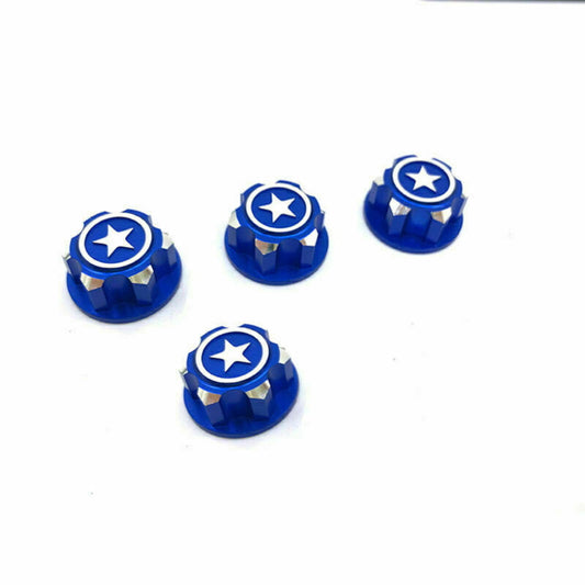 Powerhobby 17mm Aluminum Hex Wheel Nuts Blue (4) FOR Traxxas E-Revo Summit Maxx - PowerHobby