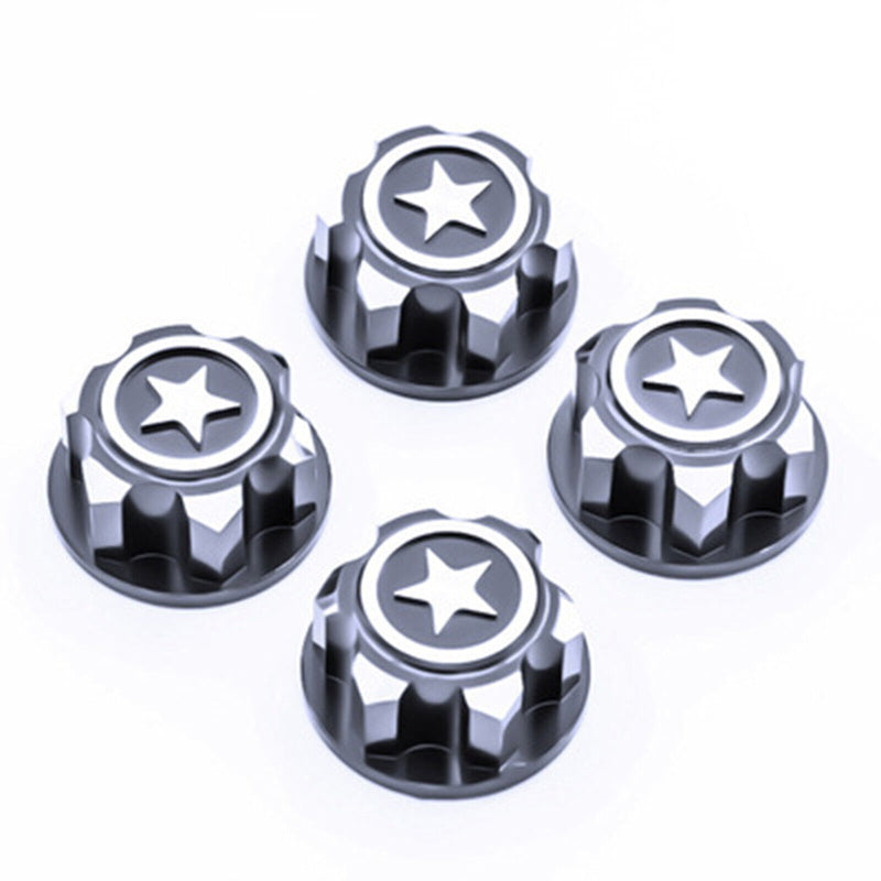 Powerhobby 17mm Aluminum Hex Wheel Nuts Light Grey (4) FOR Traxxas E-Revo Summit Maxx - PowerHobby