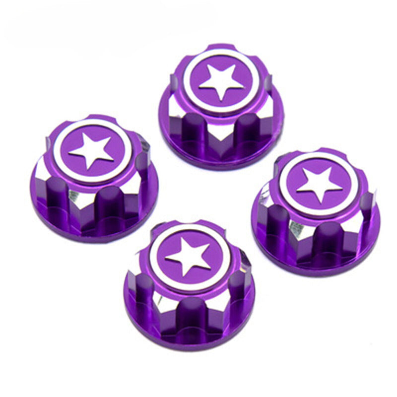 Powerhobby 17mm Aluminum Hex Wheel Nuts Purple (4) FOR Traxxas E-Revo Summit Maxx - PowerHobby