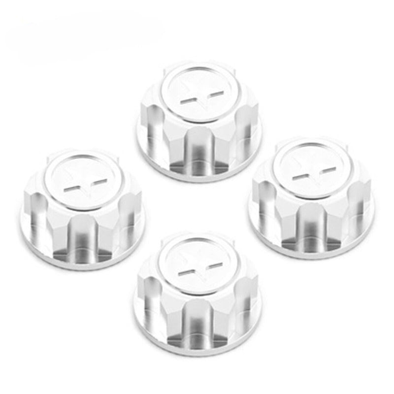 Powerhobby 17mm Aluminum Hex Wheel Nuts Silver (4) FOR Traxxas E-Revo Summit Maxx - PowerHobby