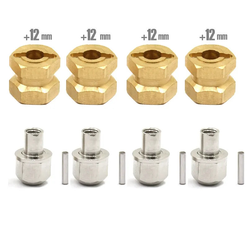 Powerhobby 12mm Brass Hex Wheels Hub Drive Adapter Axial SCX10 - PowerHobby