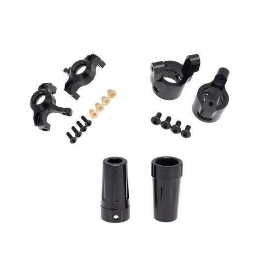 Powerhobby Aluminum C-hub Steering Knuckle Rear Axle Sleeve Black Axial Wraith - PowerHobby