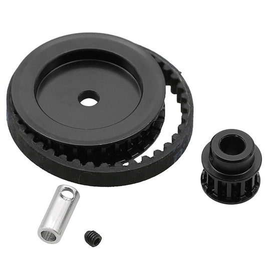 Powerhobby 12T 30T Gearbox Belt Drive Gear Set Black FOR Traxxas TRX-4 TRX-6 - PowerHobby