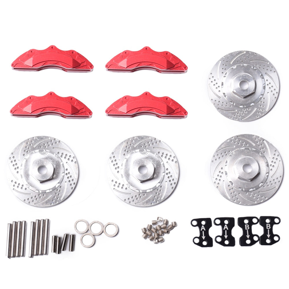 Powerhobby Full Metal Simulate Brake Disc Kit With Calipers FOR Traxxas TRX-4 - PowerHobby