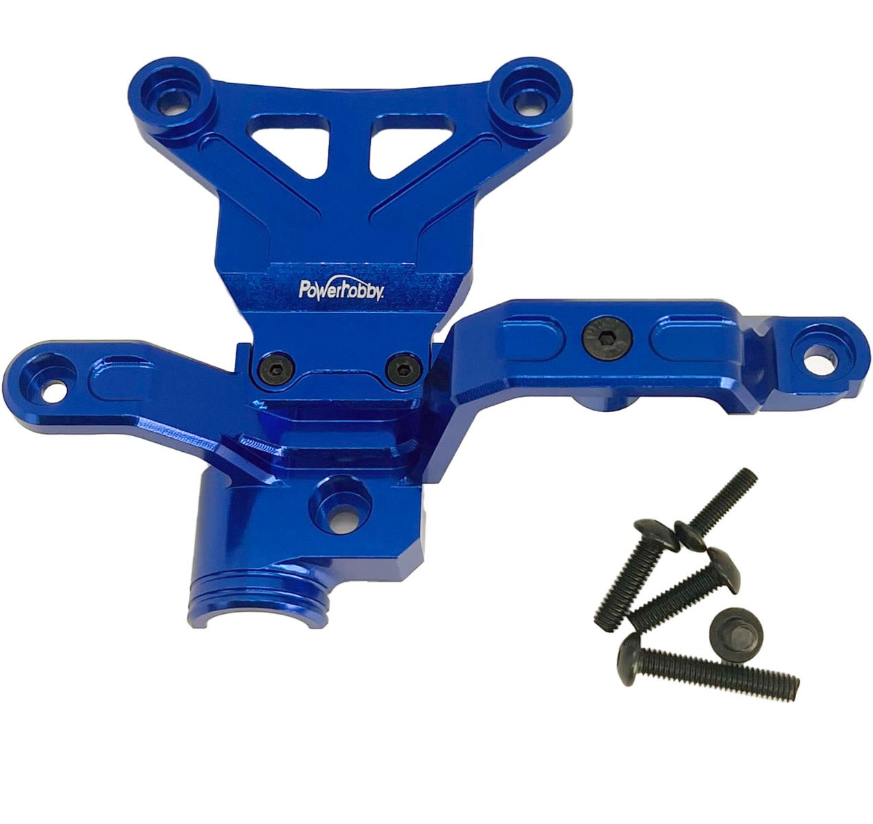 Powerhobby Aluminum Steering Bellcrank Support Blue FOR Traxxas X-Maxx - PowerHobby