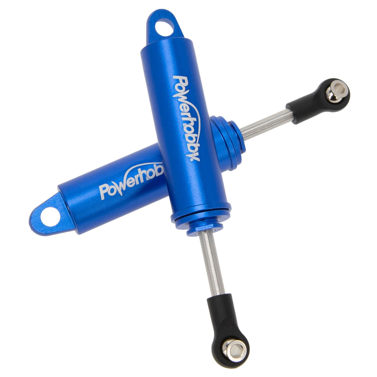 Powerhobby 80mm Promatics Two Stage Internal Spring Shocks (2) Blue - PowerHobby