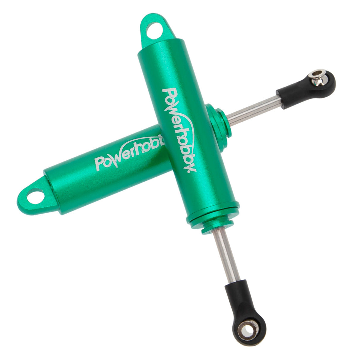 Powerhobby 90mm Promatics Two Stage Internal Spring Shocks (2) Green - PowerHobby