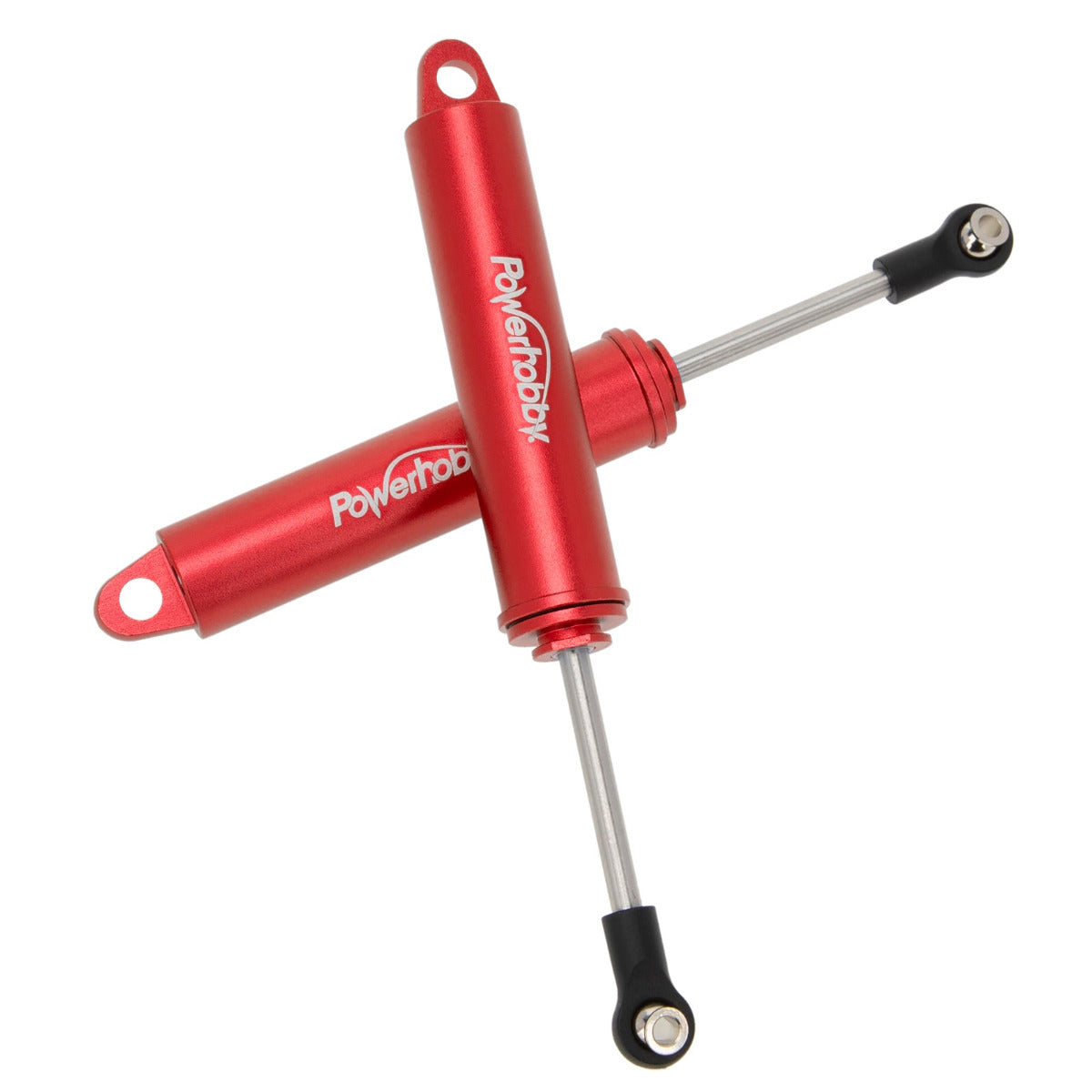 Powerhobby 110mm Promatics Two Stage Internal Spring Shocks (2) Red - PowerHobby