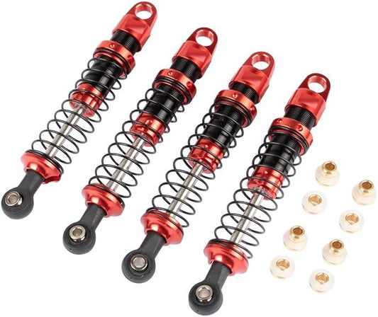 Powerhobby Axial 1/18 Capra UTB18 Aluminum Front Rear Shocks 82mm RED - PowerHobby