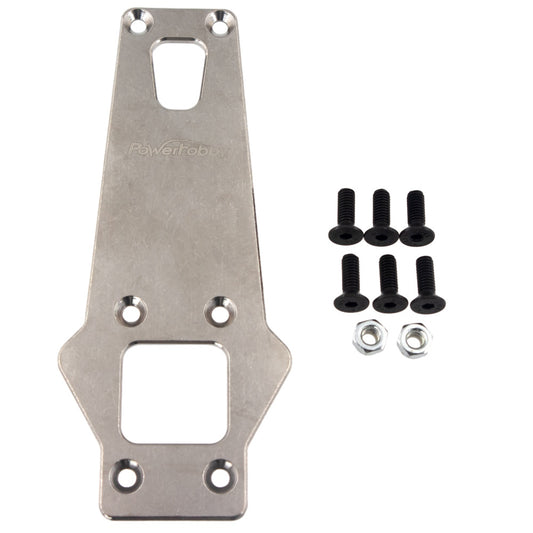 Powerhobby Titanium Chassis Rear Brace / Skid plate Arrma Kraton Outcast Notorious Typhon - PowerHobby