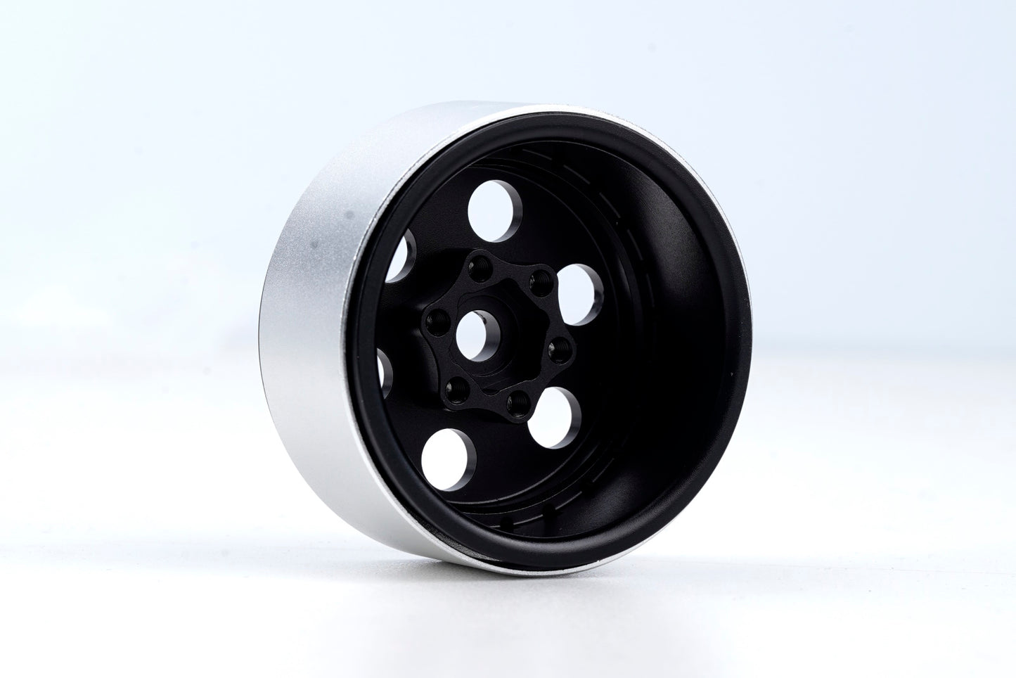 Powerhobby B5 Aluminum 1.9 Beadlock Wheels Super Positive Offset Black (4) 1/10 - PowerHobby