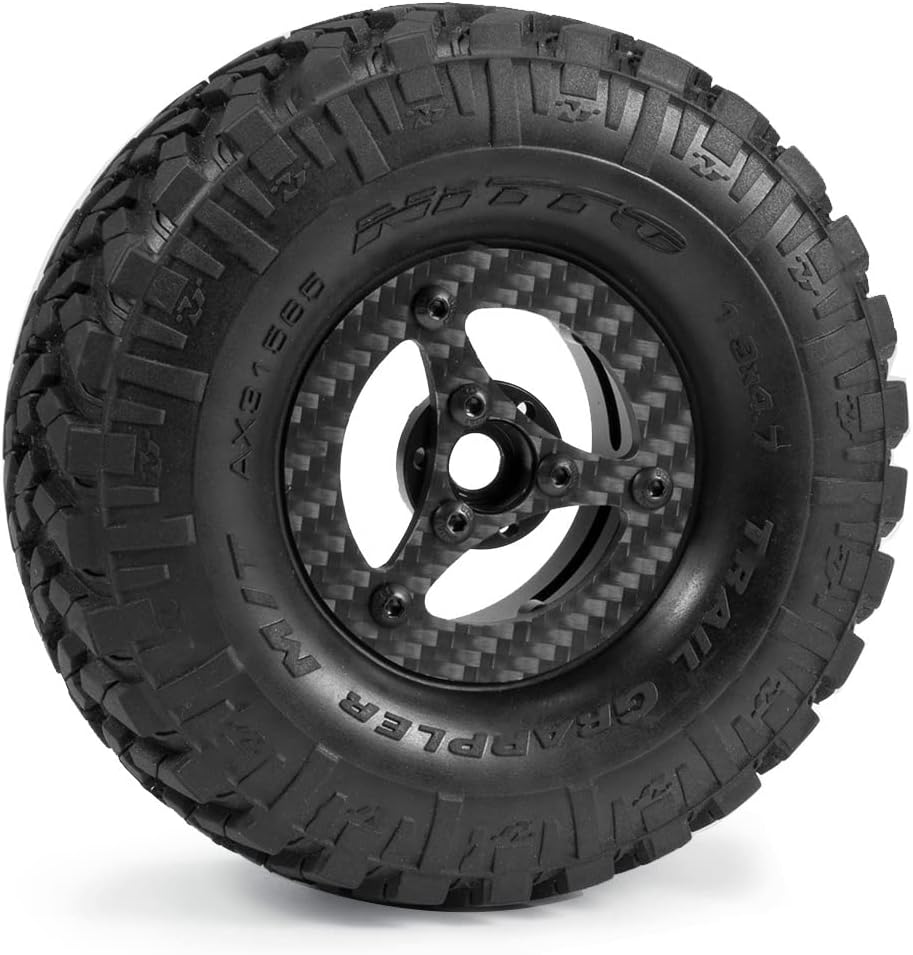 Powerhobby 1.9" Carbon Fiber Lightweight Beadlock Wheels B 1/10 Rock Crawler - PowerHobby