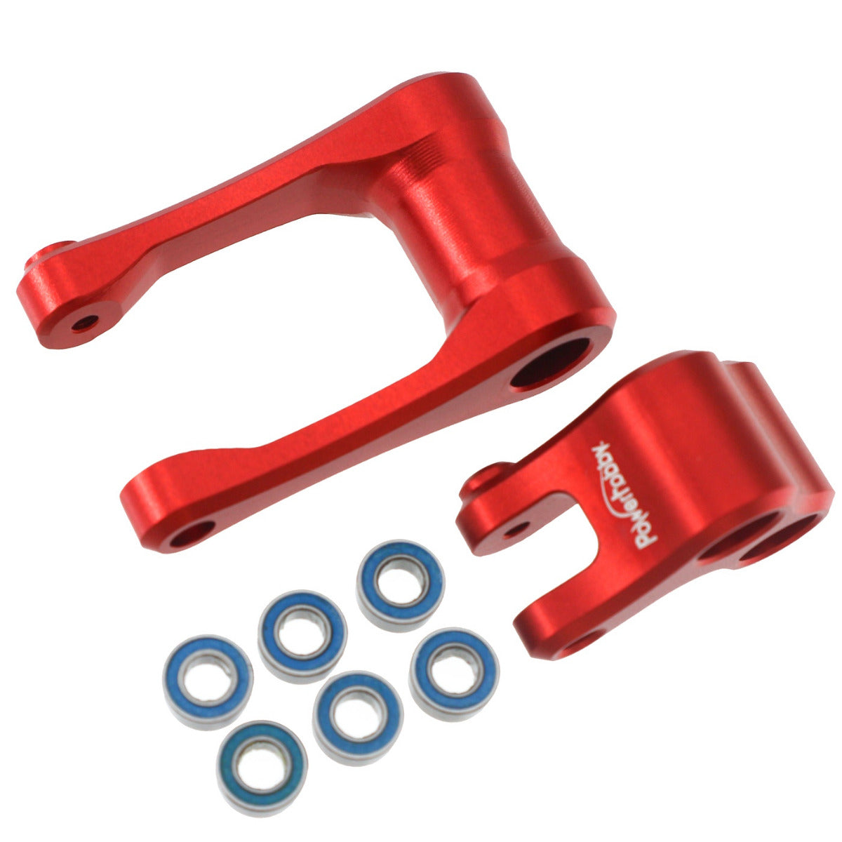 Powerhobby 7075 Aluminum Knuckle & Pull Rod Red Losi Promoto MX - PowerHobby