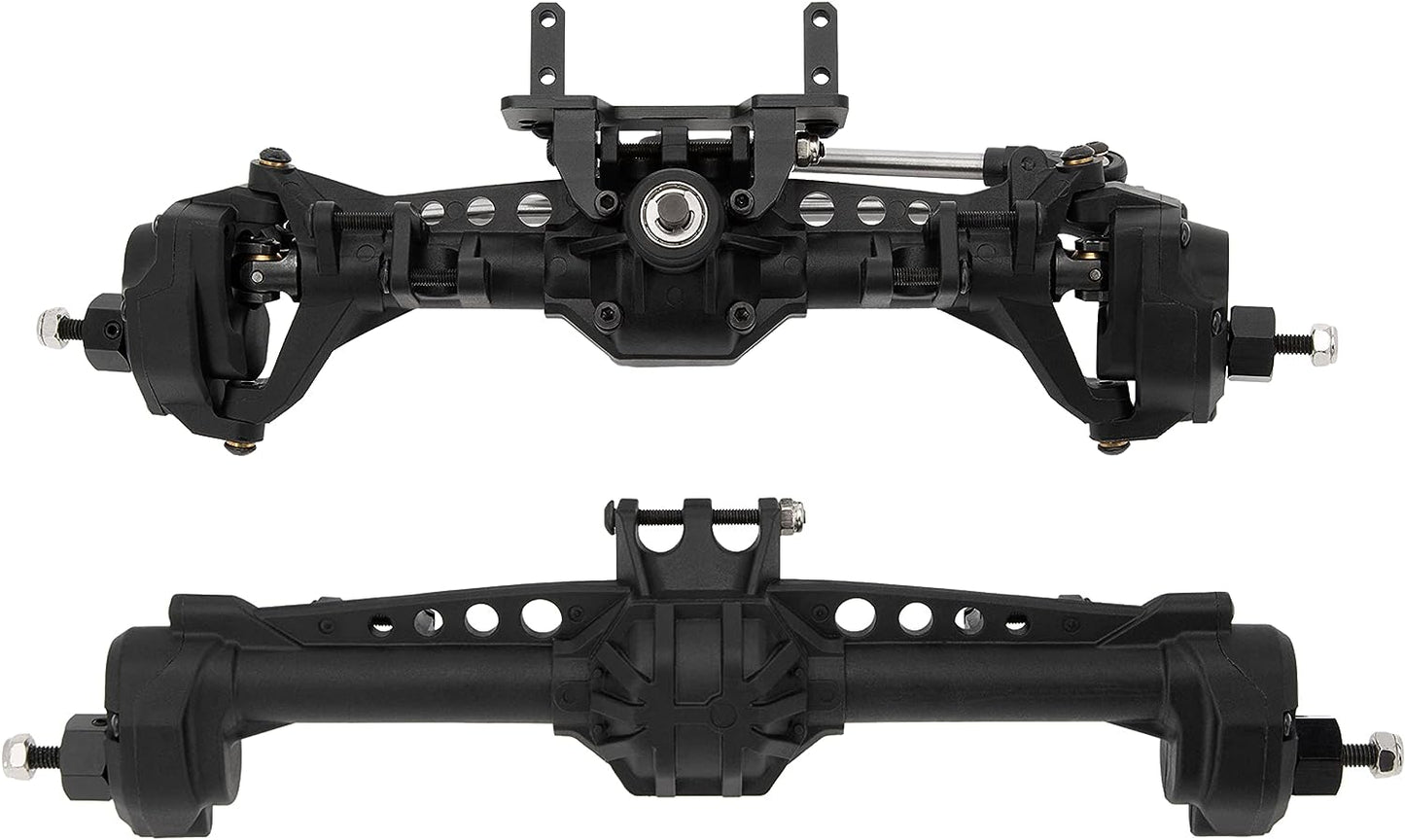 Powerhobby Nylon Portal Axels Front & Rear w Steel Gears Axial SCX10 / LCG - PowerHobby