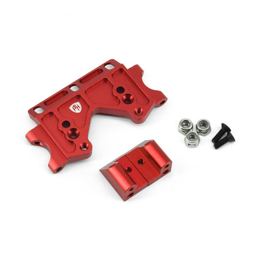 Powerhobby Aluminum Front Bulkhead FOR Traxxas Slash Rustler Bandit 2WD Red - PowerHobby