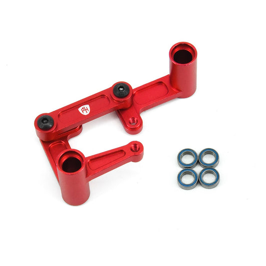 Powerhobby Aluminum Steering Bellcrank Draglink FOR Traxxas Slash Ruster Bandit Red - PowerHobby