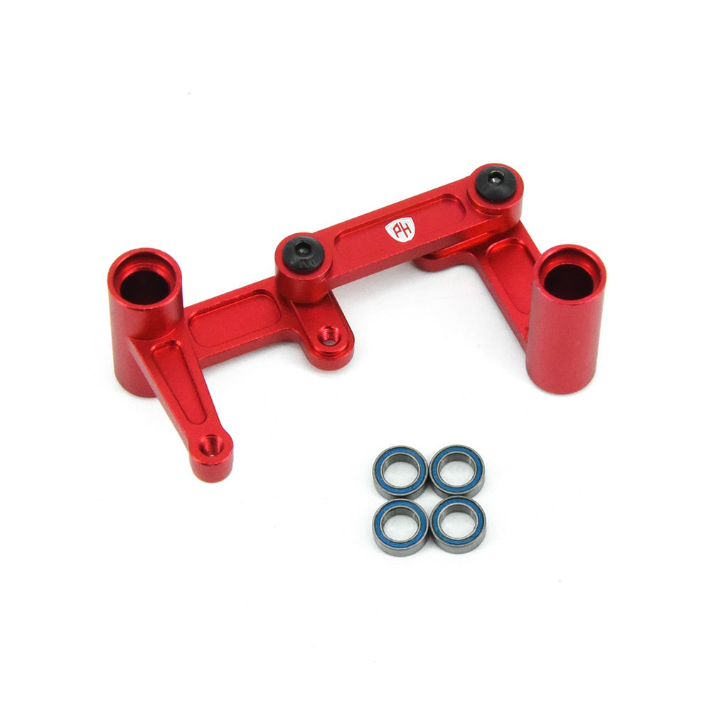 Powerhobby Aluminum Steering Bellcrank Draglink FOR Traxxas Slash Ruster Bandit Red - PowerHobby