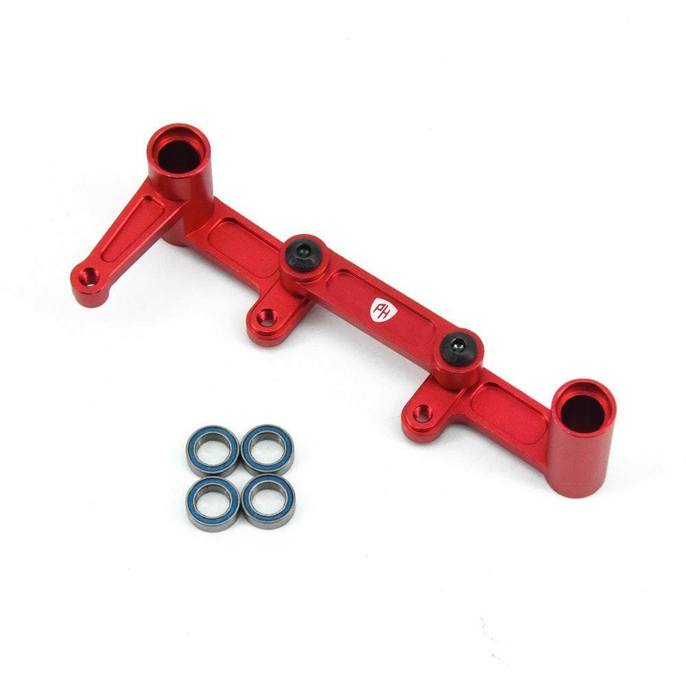 Powerhobby Aluminum Steering Bellcrank Draglink FOR Traxxas Slash Ruster Bandit Red - PowerHobby