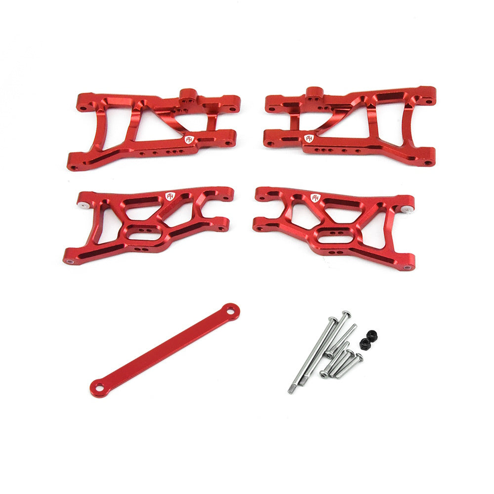 Powerhobby Aluminum Front / Rear Suspension A-Arms Red FOR Traxxas Slash 2WD - PowerHobby