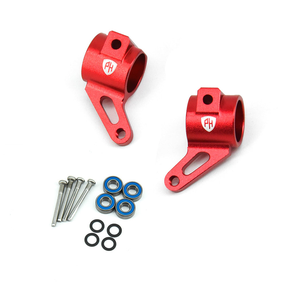 Powerhobby Oversized Aluminum Front Steering Knuckle FOR Traxxas Slash 2WD Stampede Bandit RED - PowerHobby