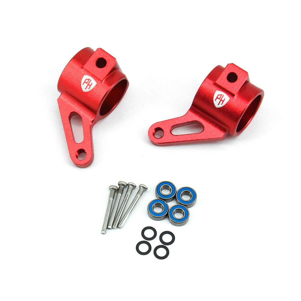 Powerhobby Oversized Aluminum Front Steering Knuckle FOR Traxxas Slash 2WD Stampede Bandit RED - PowerHobby