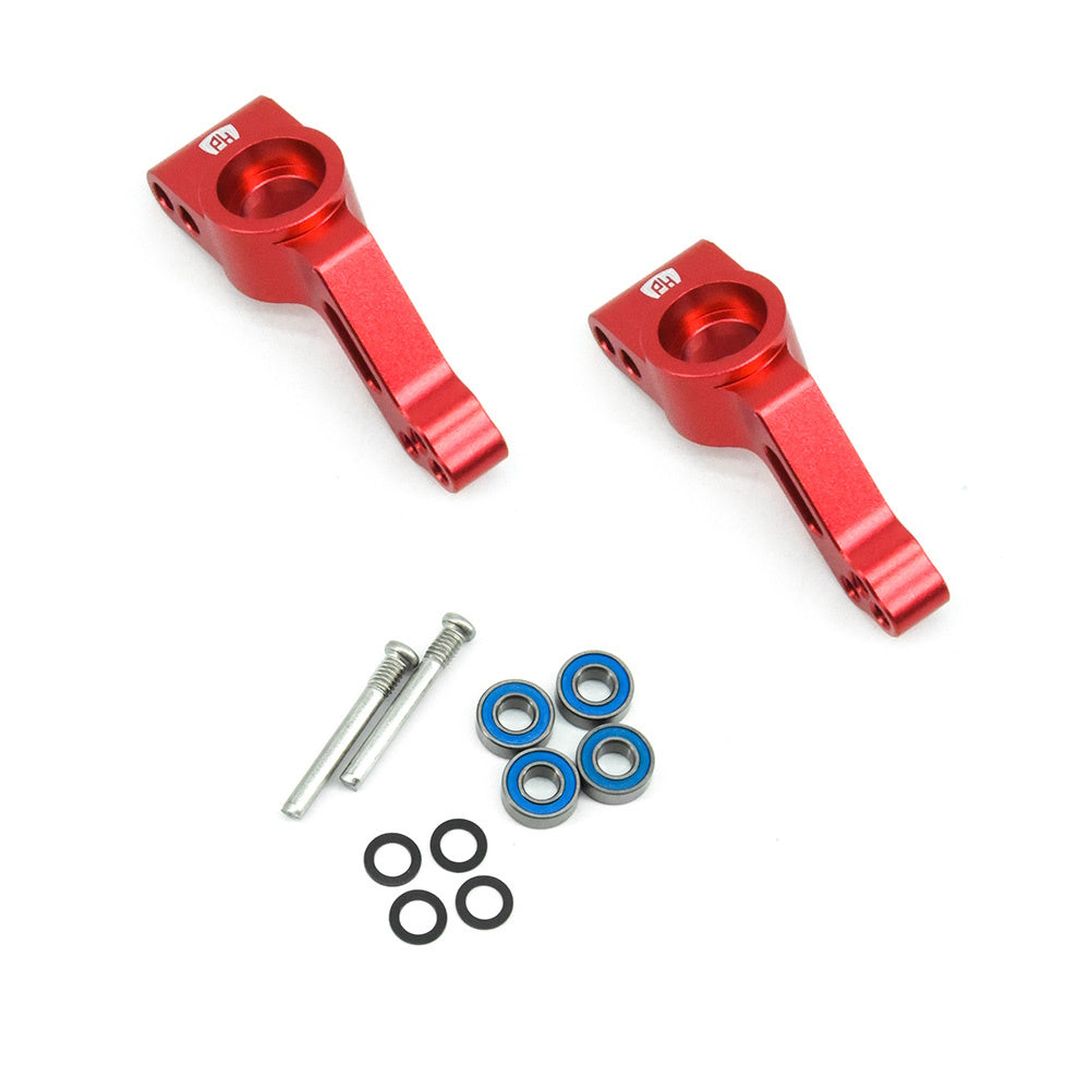 Powerhobby Aluminum Oversized Rear Hub Carriers Red FOR Traxxas Stampede Rustler Bandit Slash - PowerHobby