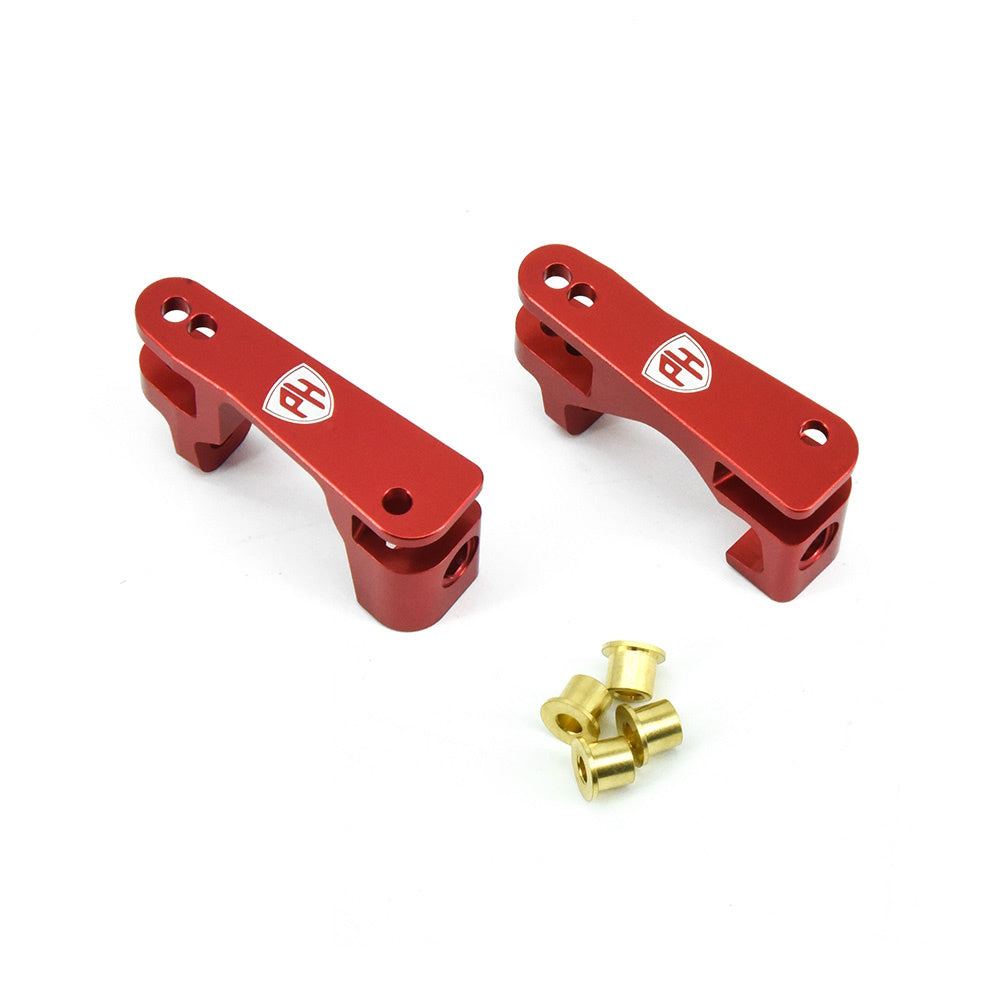 Powerhobby Aluminum Front Castor Blocks Red FOR Traxxas Slash 4WD / 4X4 - PowerHobby