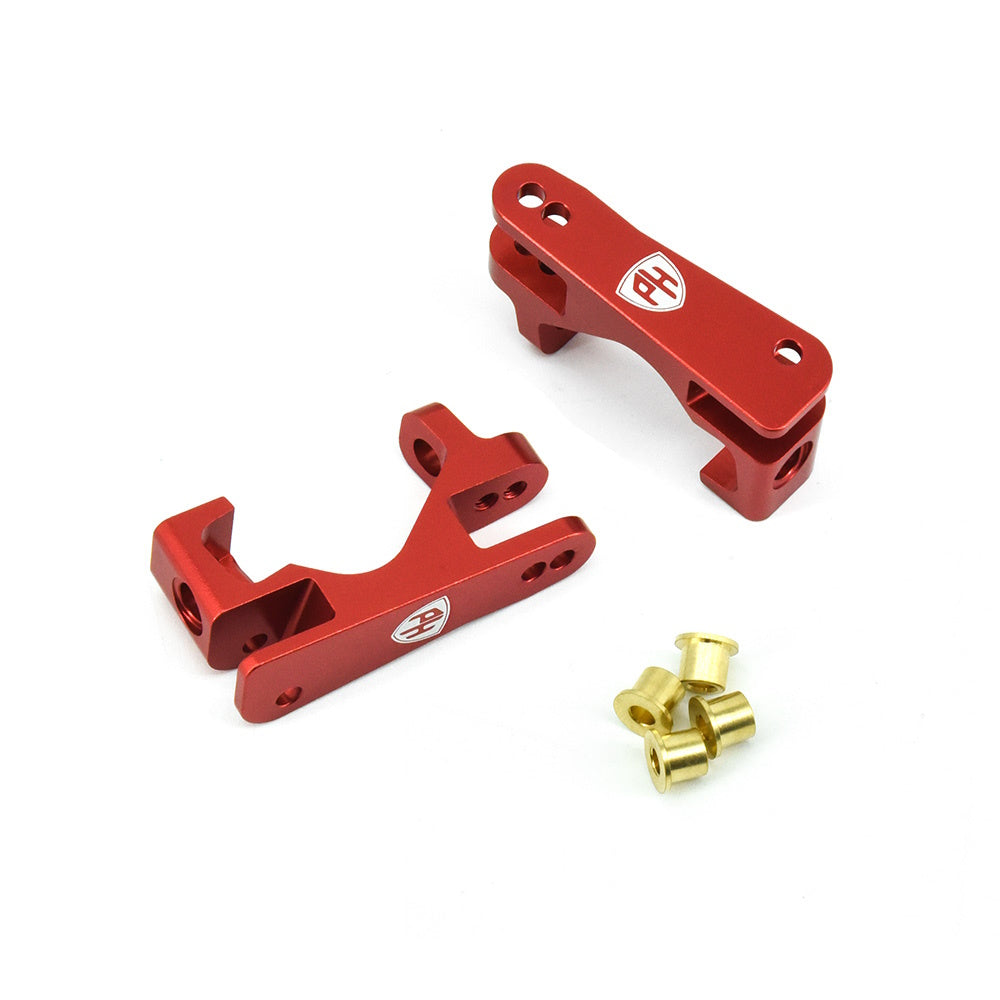 Powerhobby Aluminum Front Castor Blocks Red FOR Traxxas Slash 4WD / 4X4 - PowerHobby