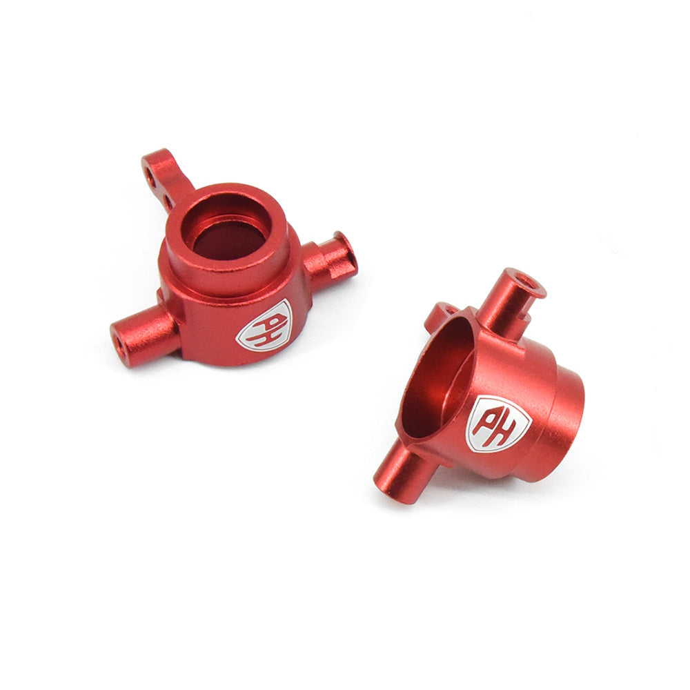 Powerhobby Aluminum Front Steering Knuckles Red FOR Traxxas Slash 4WD / 4X4 - PowerHobby