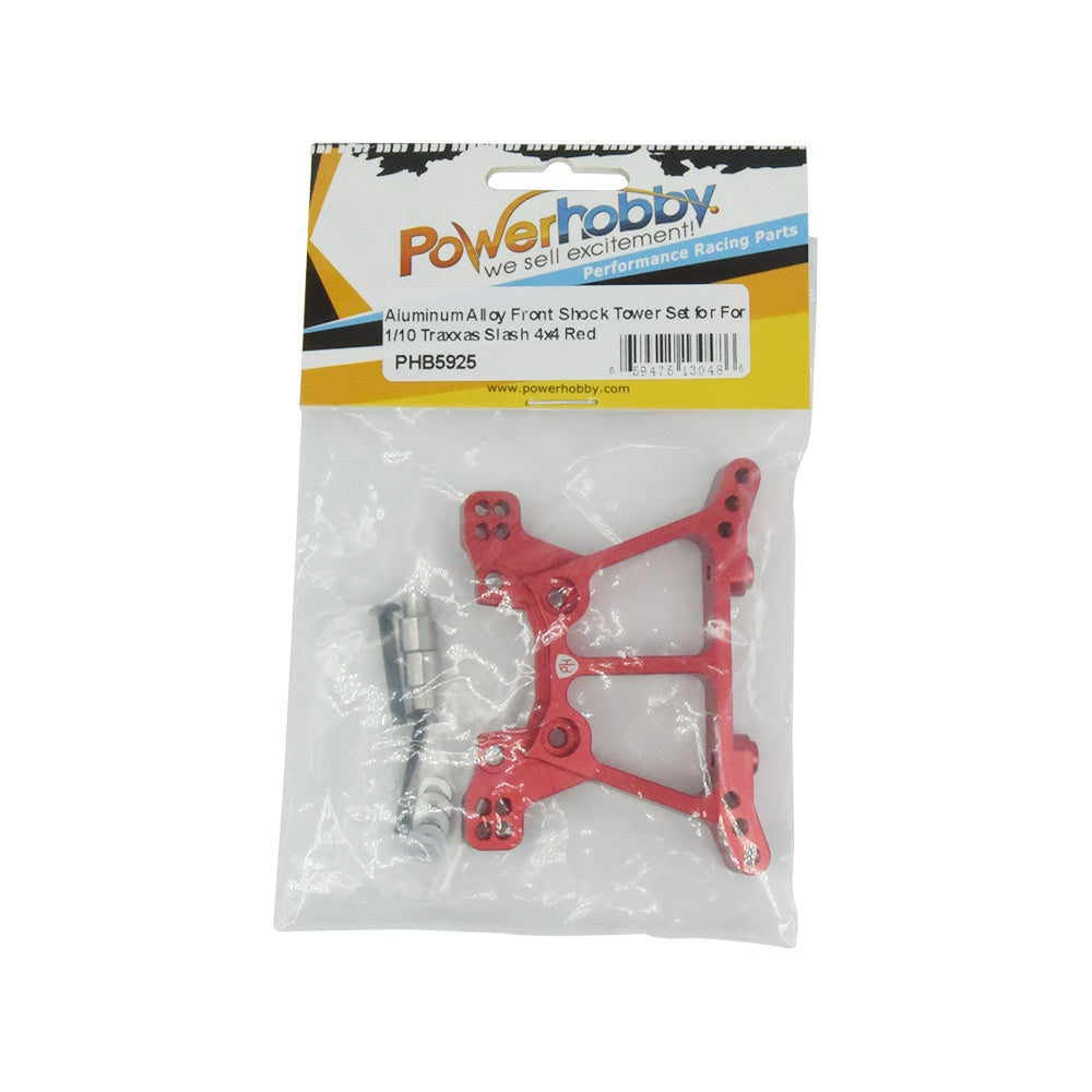 Powerhobby Aluminum Front Shock Red FOR Traxxas Slash 4WD / 4x4 - PowerHobby