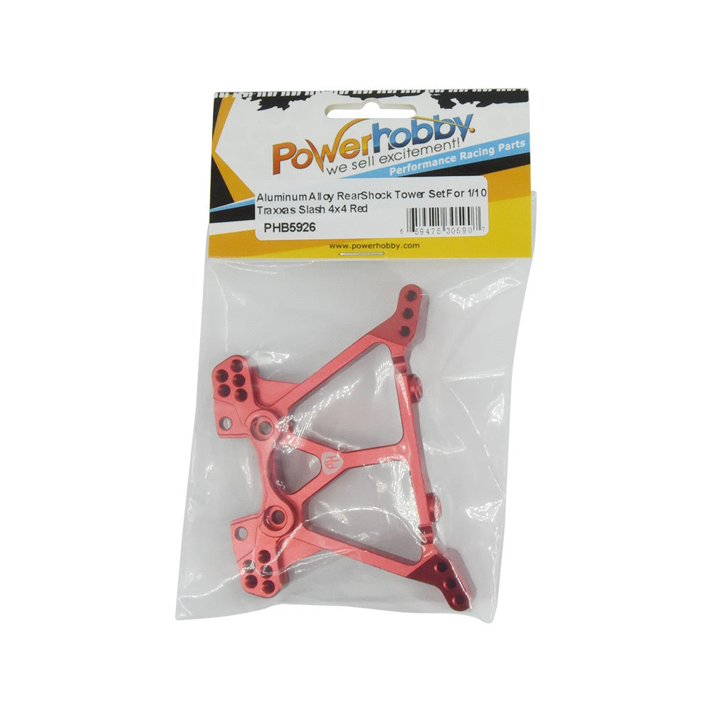 Powerhobby Aluminum Rear Shock Red FOR Traxxas Slash 4WD / 4x4 - PowerHobby