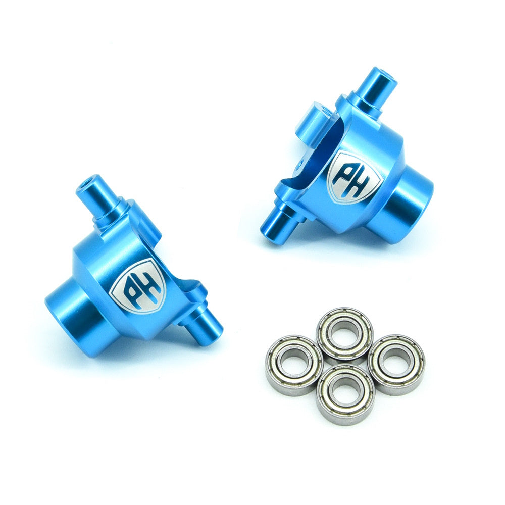 Powerhobby Aluminum Front Hub / Knuckle Arm Tamiya TT-01 - PowerHobby