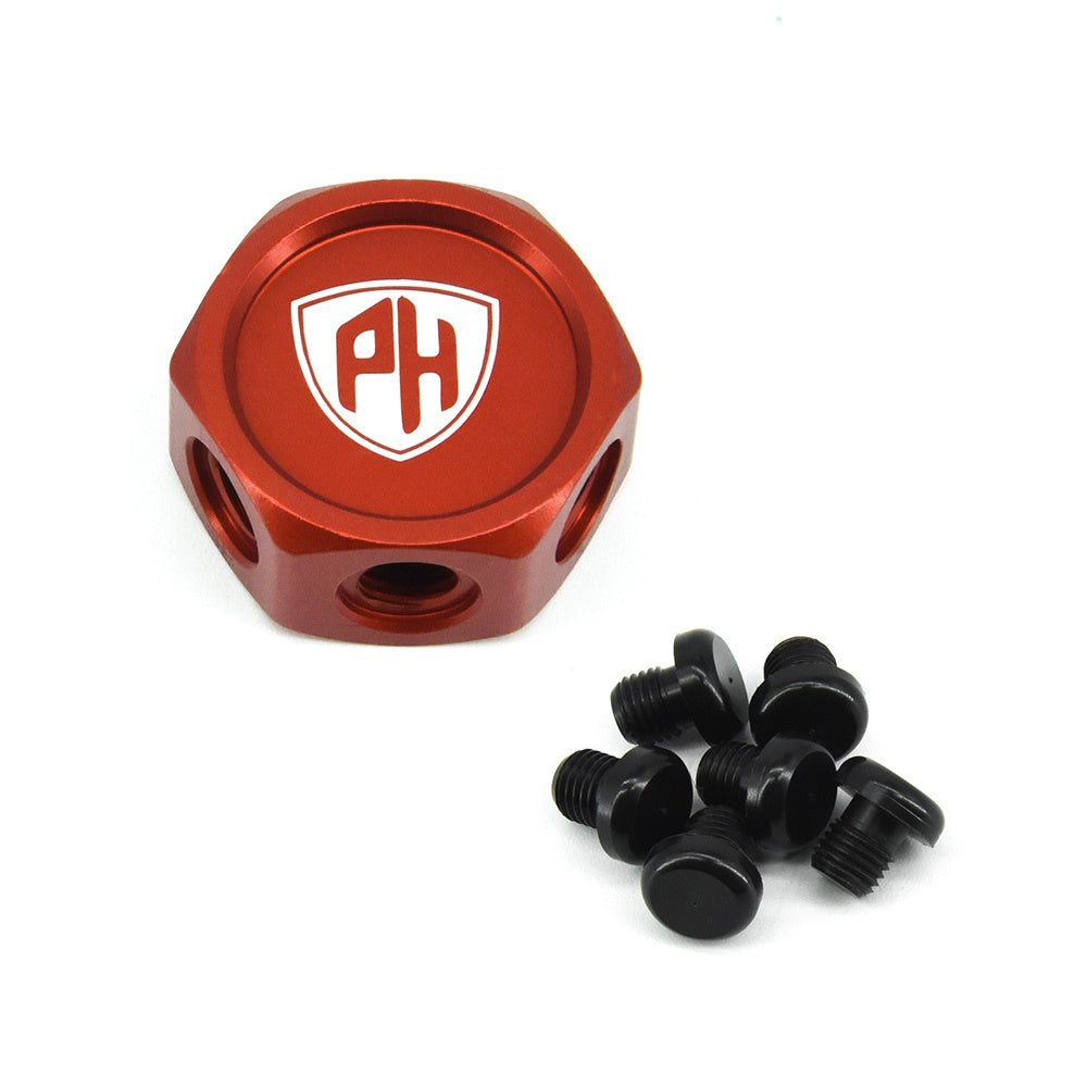 Powerhobby Aluminum Glow Plug Storage / Holder Red - PowerHobby